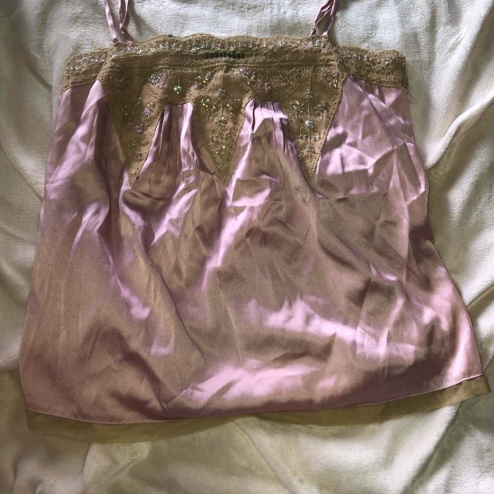 Pink and beige camisole. Never worn. Small